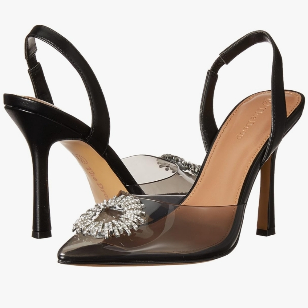 The Drop Women's Klara Clean Pointed Toe Sandals NWT Size 7.5
